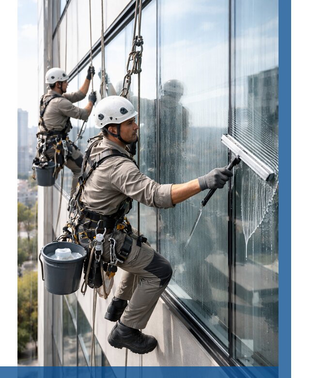 Мойка окон альпинистами в Чебаркуле от 4832 р. | ВЫСОТНИК-Чбр