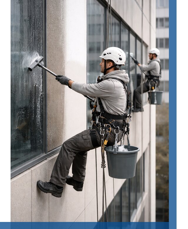 Мойка фасадов зданий в Чебаркуле под ключ от 376 р. | ВЫСОТНИК-Чбр