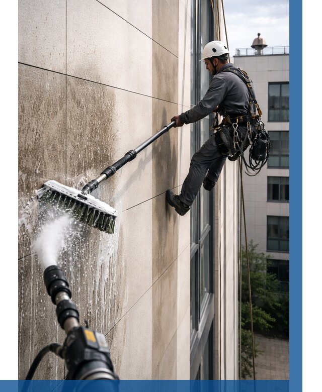 Мойка фасада из керамогранита в Чебаркуле от 322 р. | ВЫСОТНИК-Чбр