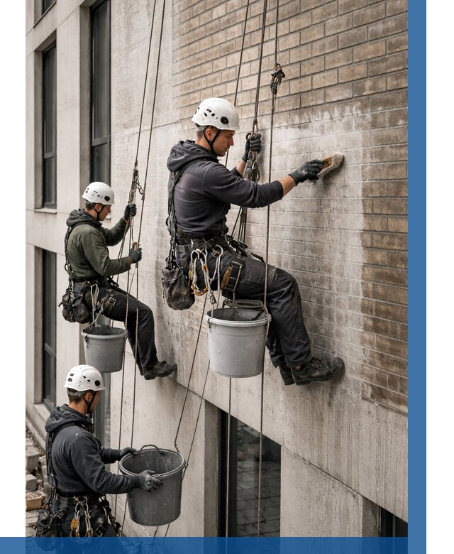 Удаление высолов с фасада в Чебаркуле от 268 р. | ВЫСОТНИК-Чбр