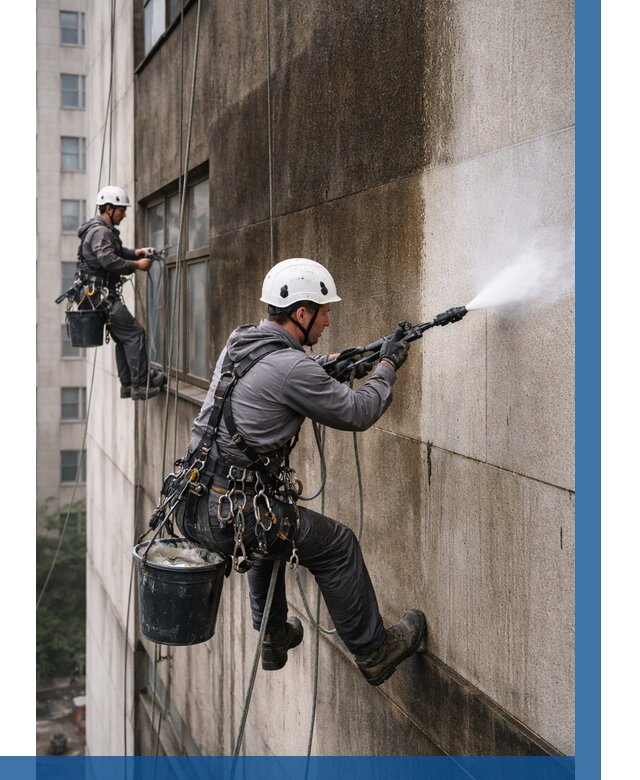 Очистка фасада от копоти в Чебаркуле от 268 р. | ВЫСОТНИК-Чбр