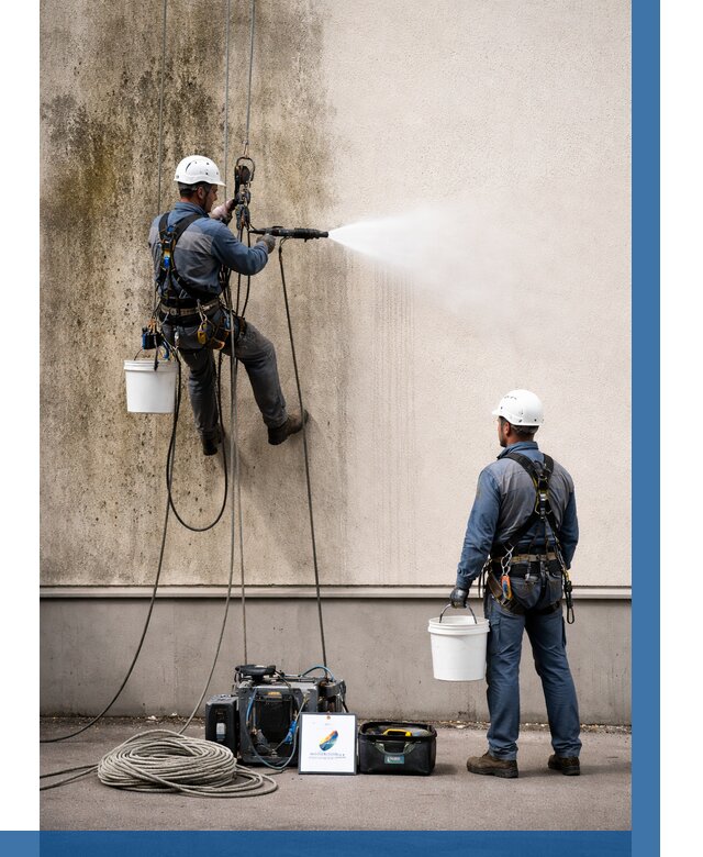 Очистка фасада от плесени в Чебаркуле от 322 р. | ВЫСОТНИК-Чбр