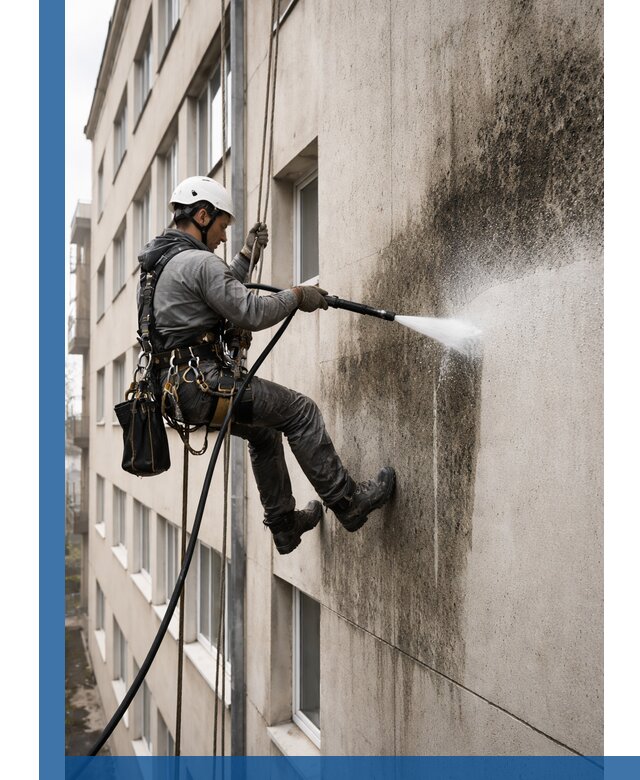 Профессиональная очистка фасадов от плесени в Чебаркуле