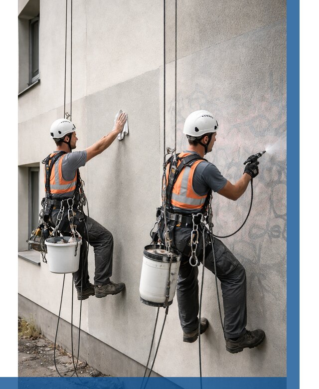 Антиграффити покрытие фасада в Чебаркуле от 644 р. | ВЫСОТНИК-Чбр