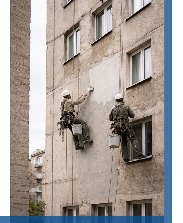 Косметический ремонт фасада в Чебаркуле от 1181 р. | ВЫСОТНИК-Чбр