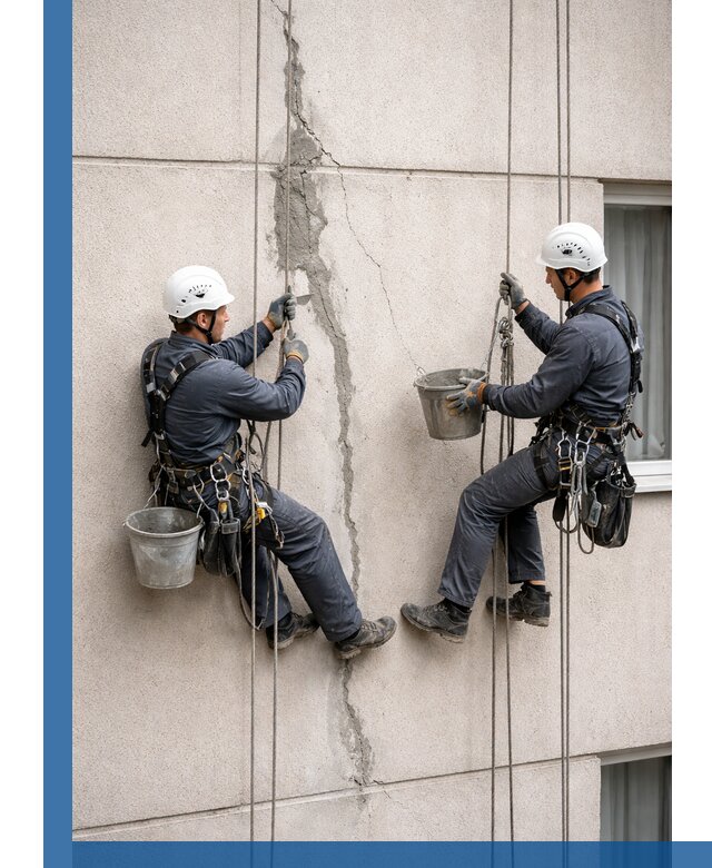 Заделка трещин на фасаде в Чебаркуле с гарантийным ремонтом