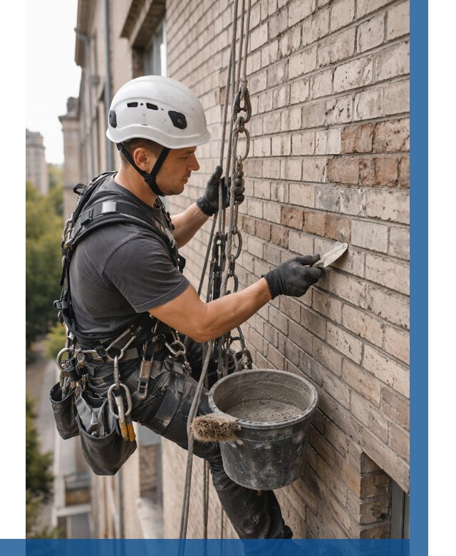 Ремонт кирпичной кладки фасада в Чебаркуле от 1933 р. | ВЫСОТНИК-Чбр