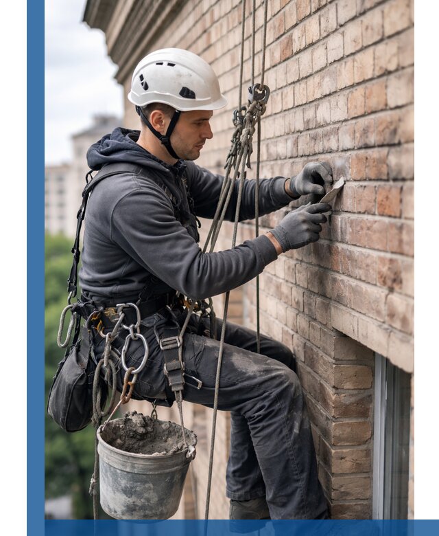 Качественный ремонт кирпичной кладки фасада в Чебаркуле с гарантией