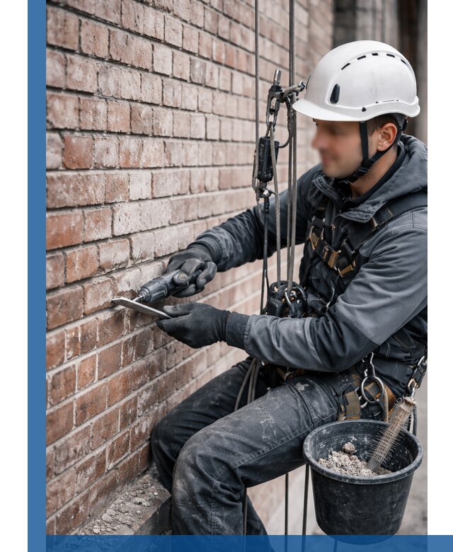 Расшивка кирпичных швов фасадов и стен, ремонт в Чебаркуле