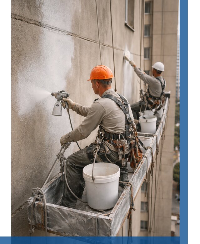 Грунтовка фасада на высоте в Чебаркуле от 129 р. | ВЫСОТНИК-Чбр