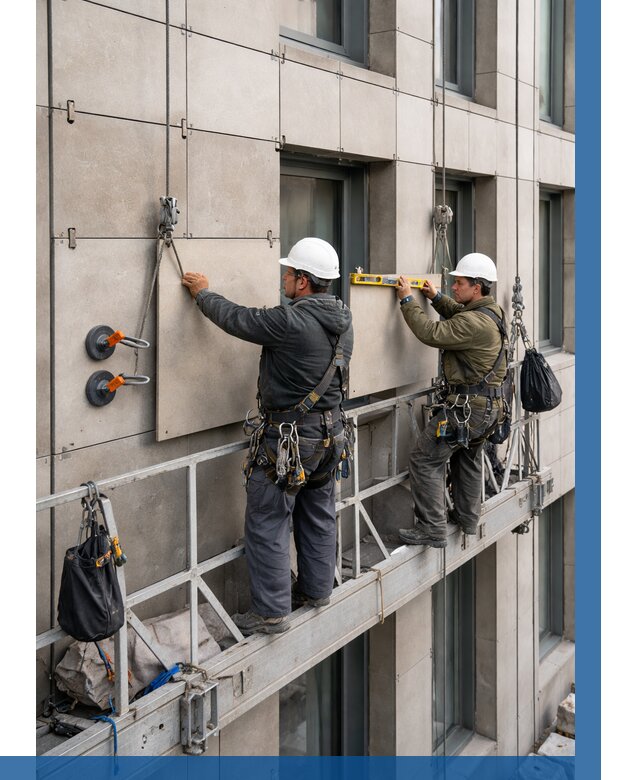 Монтаж керамогранита на фасад в Чебаркуле от 2684 р. | ВЫСОТНИК-Чбр