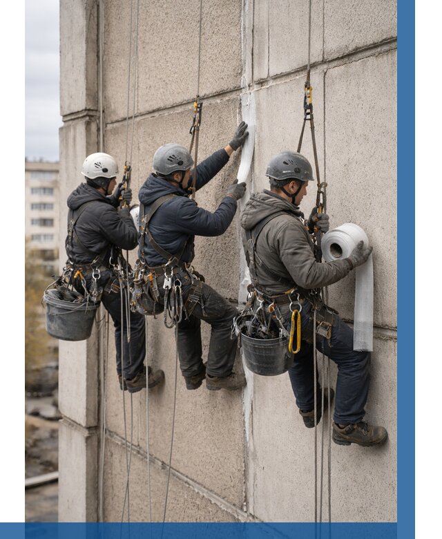 Ремонт межпанельных швов в Чебаркуле от 805 р. | ВЫСОТНИК-Чбр