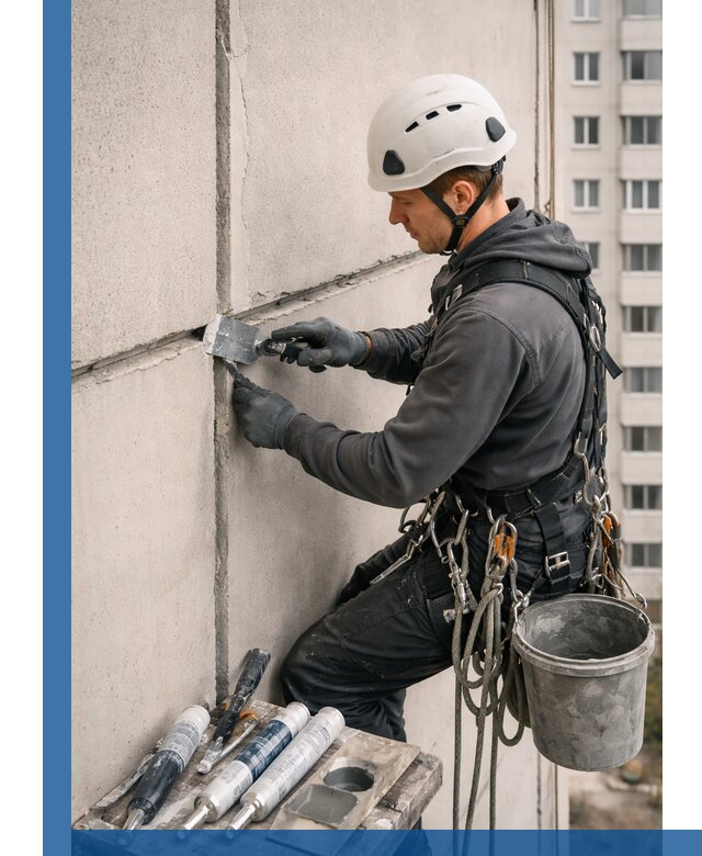 Ремонт межпанельных швов в Чебаркуле герметизация и восстановление