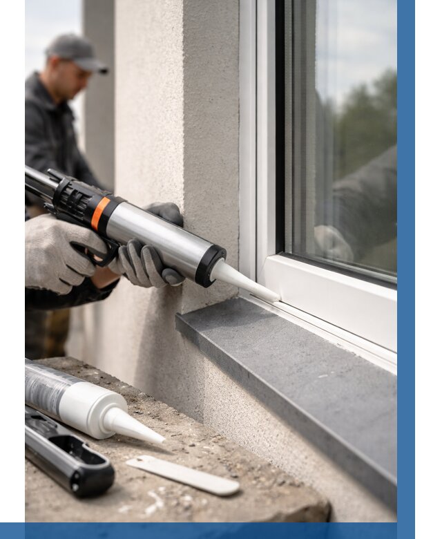 Герметизация монтажных швов окон в Чебаркуле от 698 р. | ВЫСОТНИК-Чбр