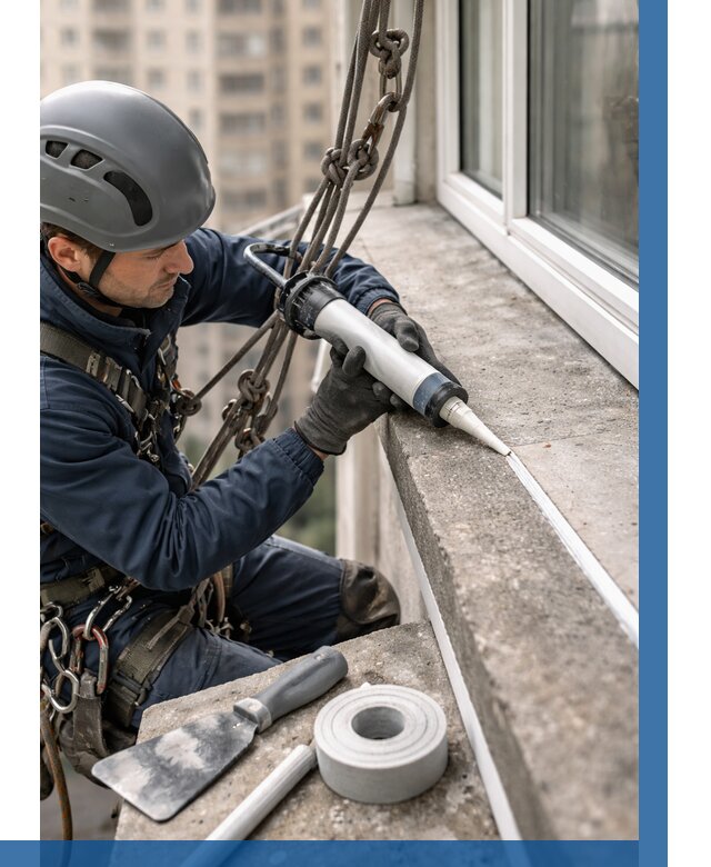 Герметизация балконного козырька в Чебаркуле от 4832 р. | ВЫСОТНИК-Чбр