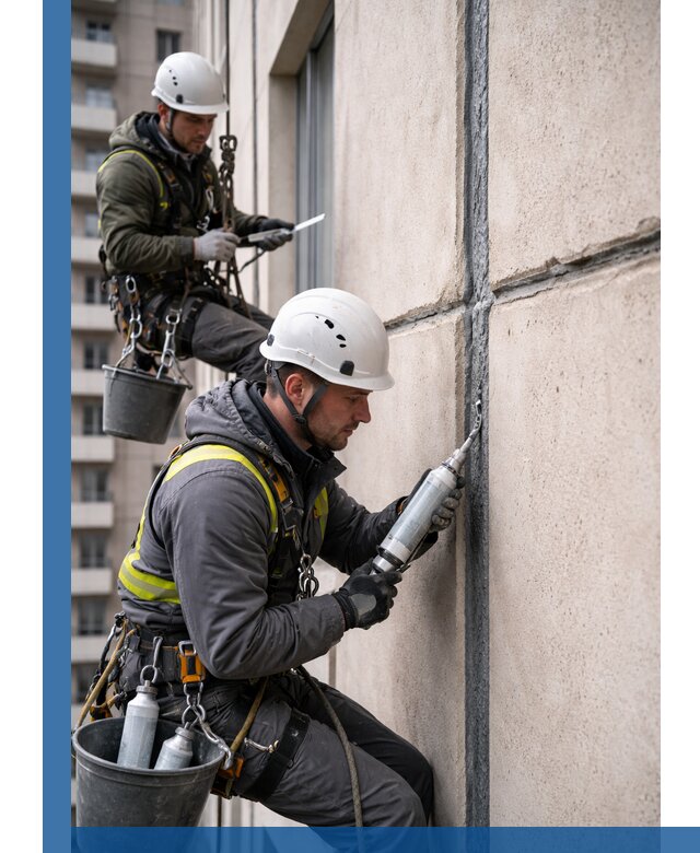 Герметизация деформационных швов фасада в Чебаркуле качественно