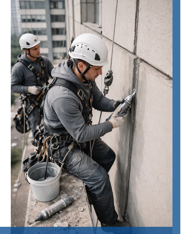 Ремонт деформационных швов здания в Чебаркуле от 1074 р. | ВЫСОТНИК-Чбр