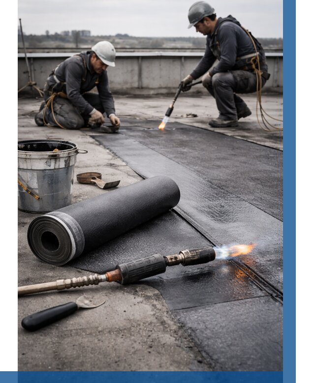 Ремонт рулонной кровли в Чебаркуле от 698 р. | ВЫСОТНИК-Чбр