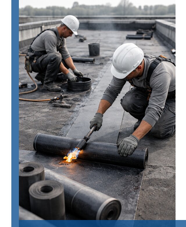 Ремонт рулонной кровли в Чебаркуле герметизация и восстановление