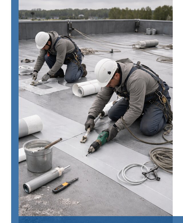 Ремонт мембранной кровли в Чебаркуле качественно и с гарантией