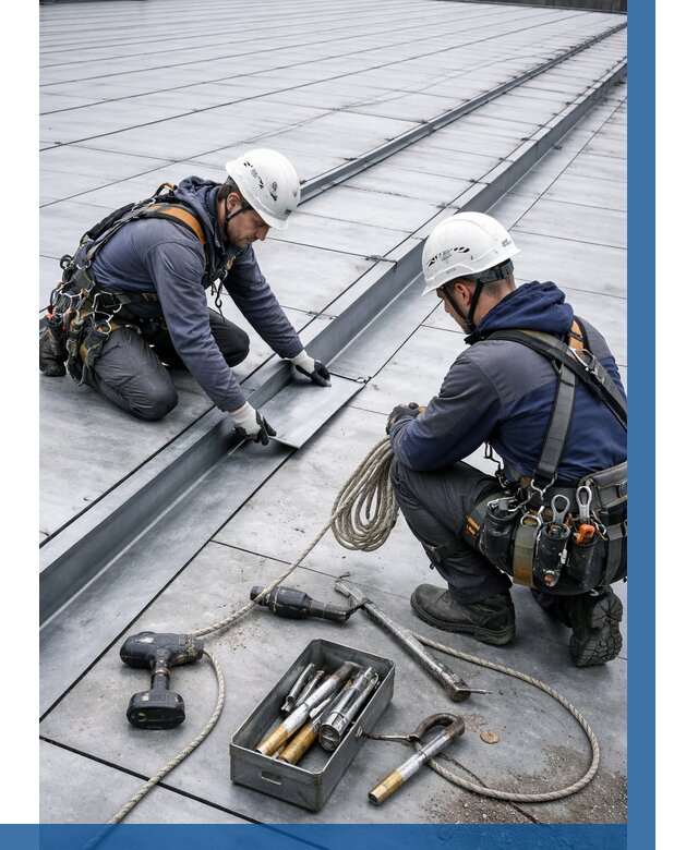 Ремонт фальцевой кровли в Чебаркуле от 752 р. | ВЫСОТНИК-Чбр