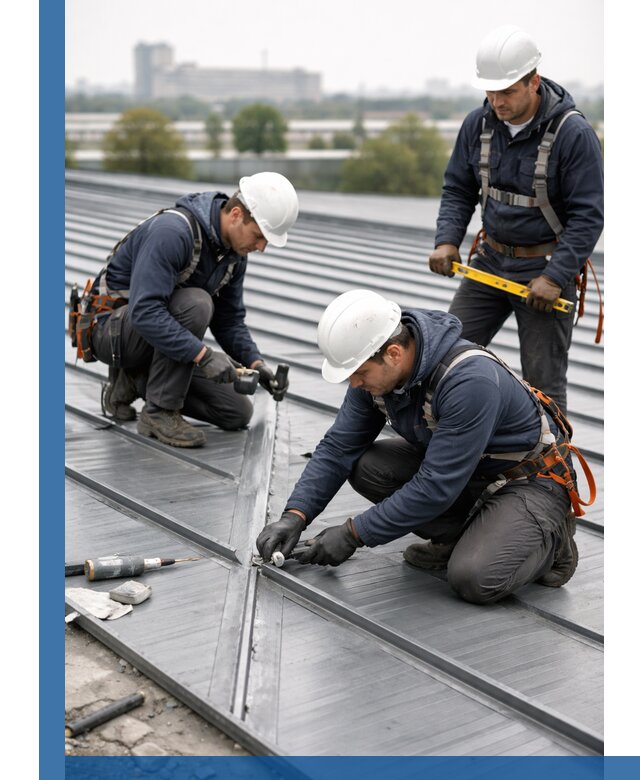 Ремонт фальцевой кровли в Чебаркуле срочно и качественно