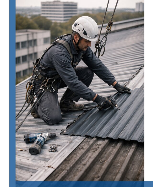 Ремонт профнастила на кровле в Чебаркуле, работы под ключ