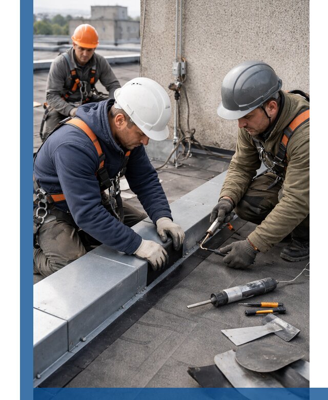 Ремонт кровельных примыканий в Чебаркуле профессионально