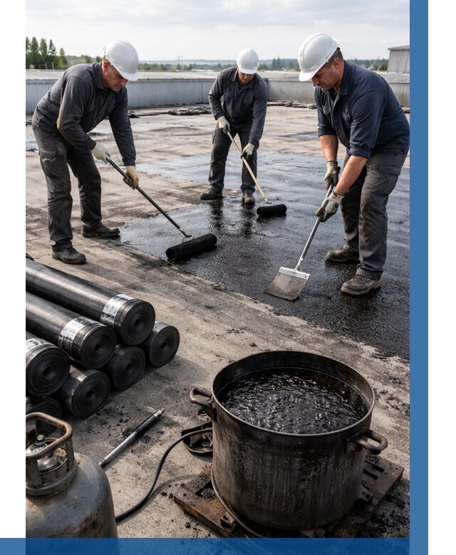 Гидроизоляция кровли мастикой в Чебаркуле от 644 р. | ВЫСОТНИК-Чбр