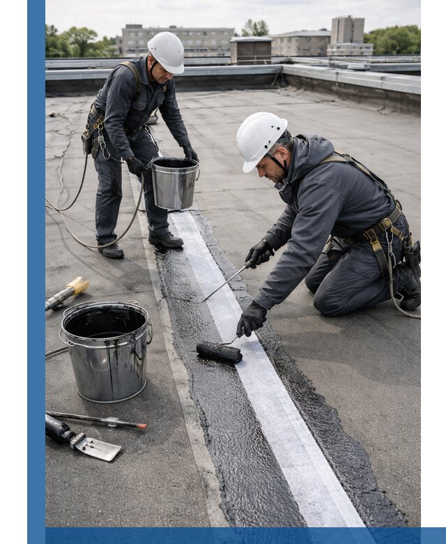 Гидроизоляция кровли мастикой в Чебаркуле надежная защита