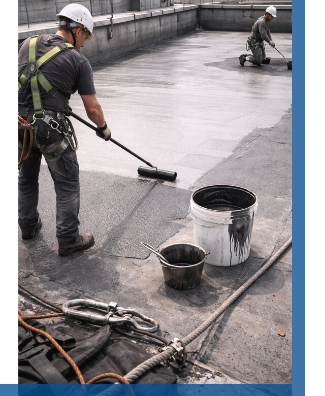 Гидроизоляция кровли жидкой резиной в Чебаркуле от 537 р. | ВЫСОТНИК-Чбр