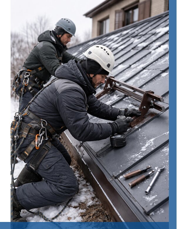 Монтаж снегозадержателей в Чебаркуле от 483 р. | ВЫСОТНИК-Чбр