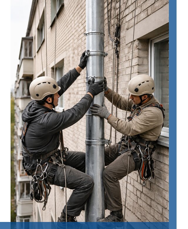 Замена водосточных труб в Чебаркуле от 6979 р. | ВЫСОТНИК-Чбр