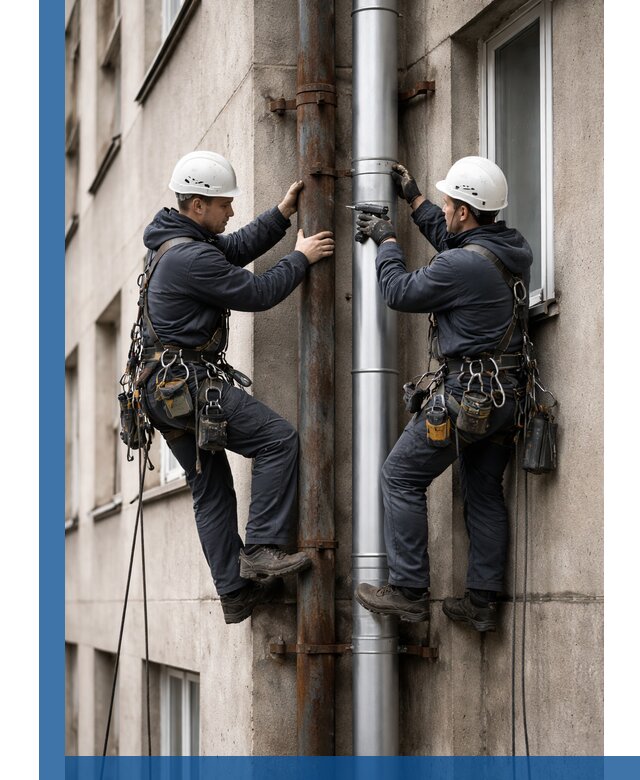 Замена водосточных труб в Чебаркуле: монтаж и демонтаж под ключ