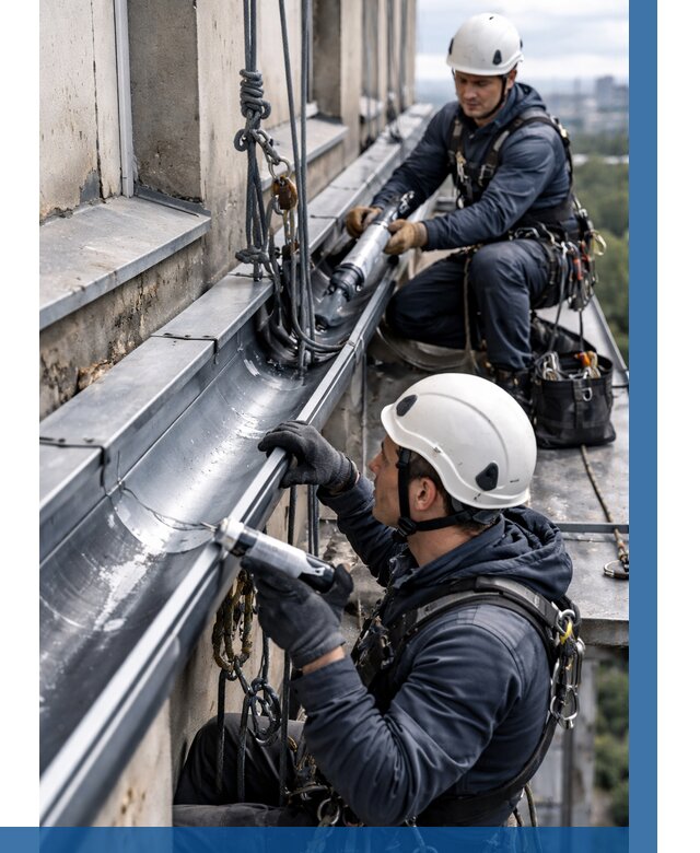 Ремонт водосточных желобов в Чебаркуле от 6979 р. | ВЫСОТНИК-Чбр