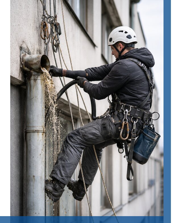 Прочистка водосточных труб в Чебаркуле от 3758 р. | ВЫСОТНИК-Чбр