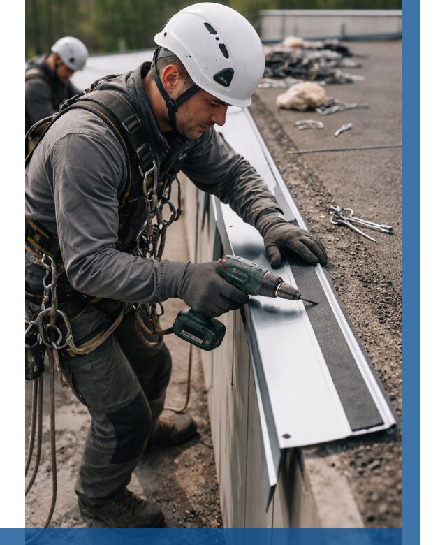 Монтаж капельника на кровле в Чебаркуле от 322 р. | ВЫСОТНИК-Чбр