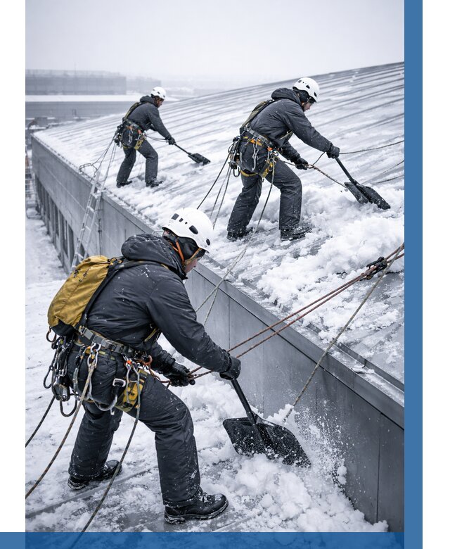 Очистка навесов от снега в Чебаркуле от 4832 р. | ВЫСОТНИК-Чбр