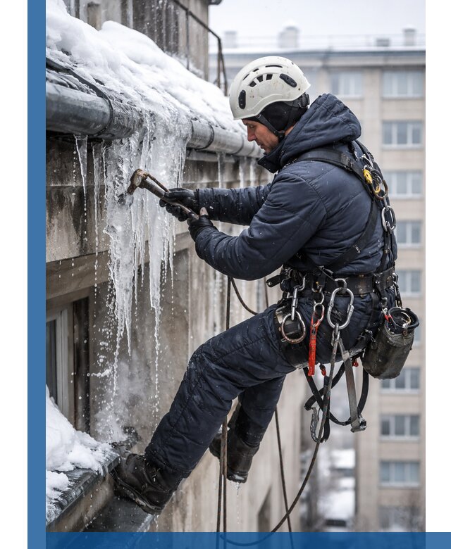 Удаление наледи и чистка водостоков в Чебаркуле оперативно и безопасно
