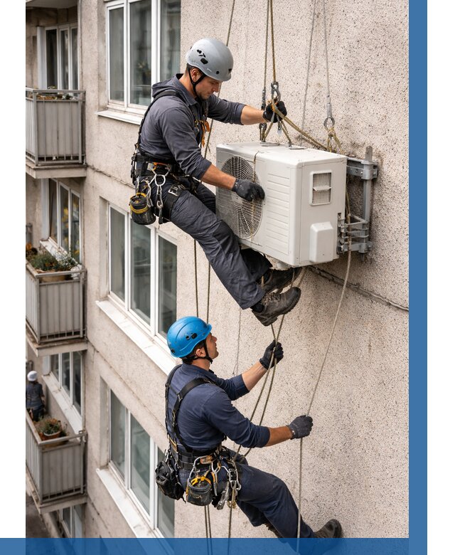 Перенос внешнего блока кондиционера в Чебаркуле от 9663 р.| ВЫСОТНИК-Чбр