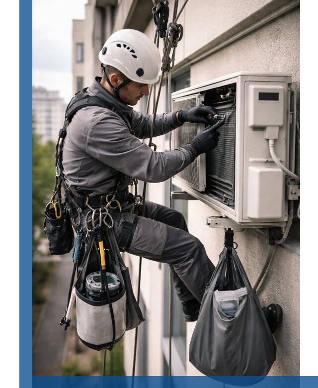 Обслуживание внешнего блока кондиционера в Чебаркуле профессионально