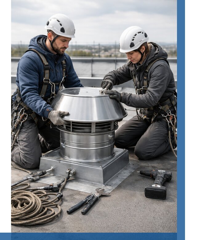 Установка дефлекторов на кровле в Чебаркуле от 4832 р. | ВЫСОТНИК-Чбр