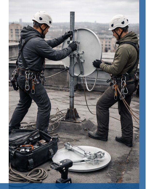 Демонтаж антенн на крыше в Чебаркуле от 4832 р. | ВЫСОТНИК-Чбр