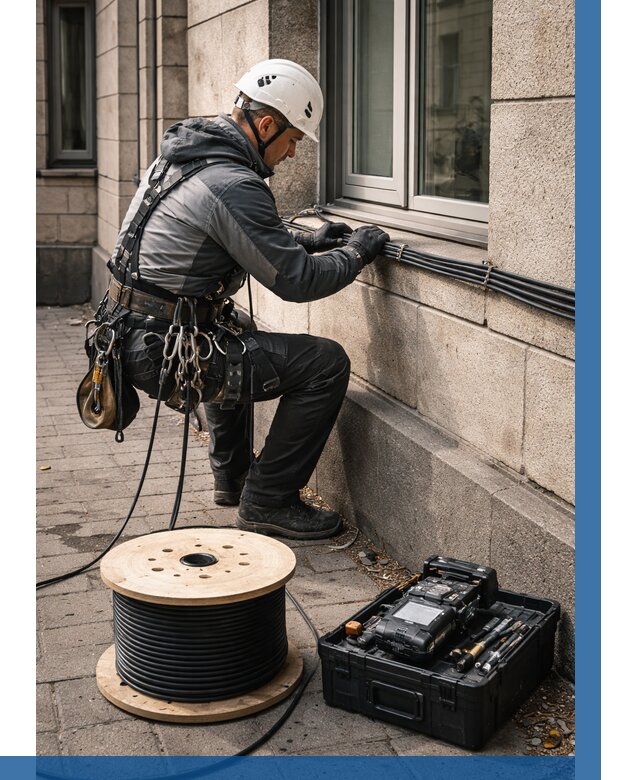 Прокладка оптоволоконного кабеля в Чебаркуле от 859 р. | ВЫСОТНИК-Чбр