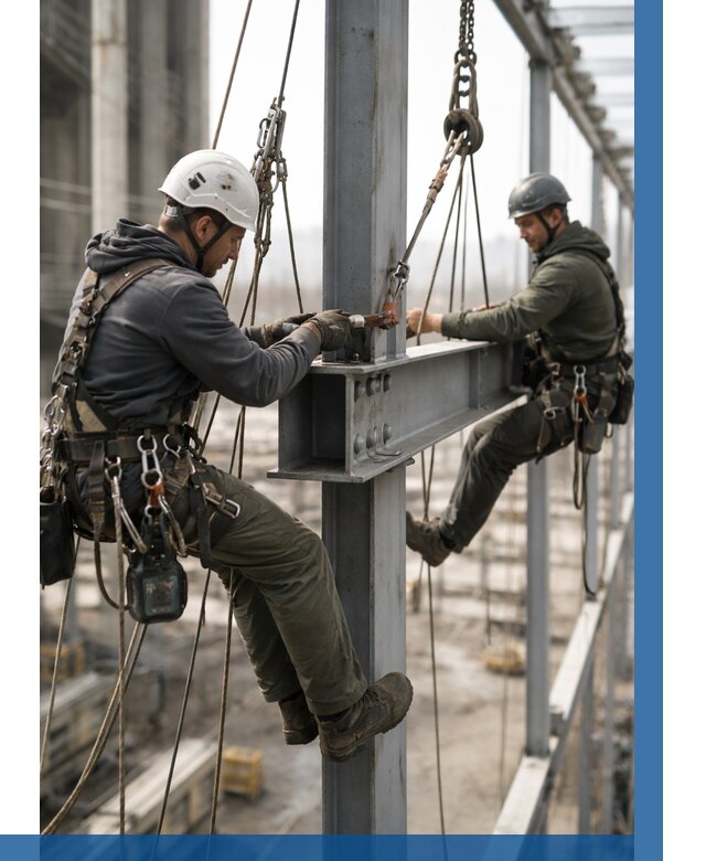 Монтаж металлоконструкций на высоте в Чебаркуле от 3758 р. | ВЫСОТНИК-Чбр