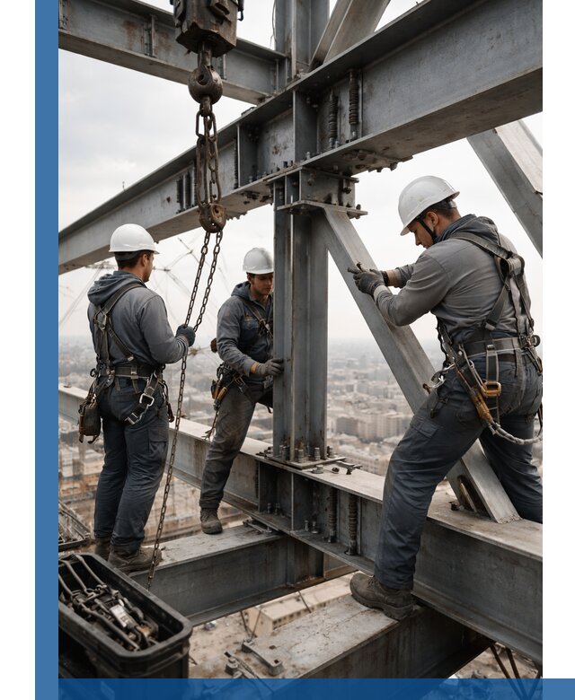 Профессиональный монтаж металлоконструкций на высоте в Чебаркуле