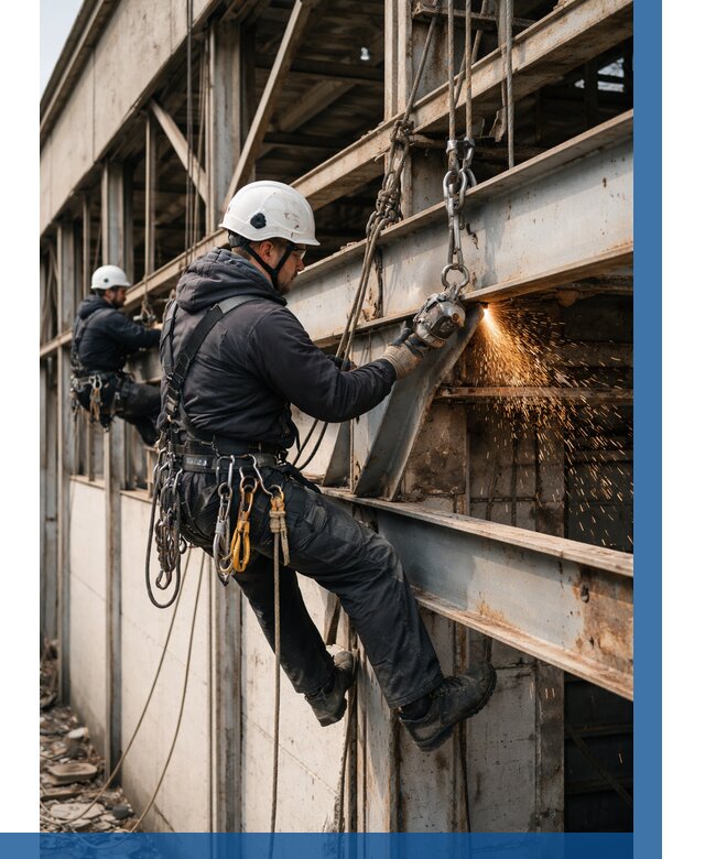 Демонтаж металлоконструкций на высоте в Чебаркуле от 6979р. |ВЫСОТНИК-Чбр