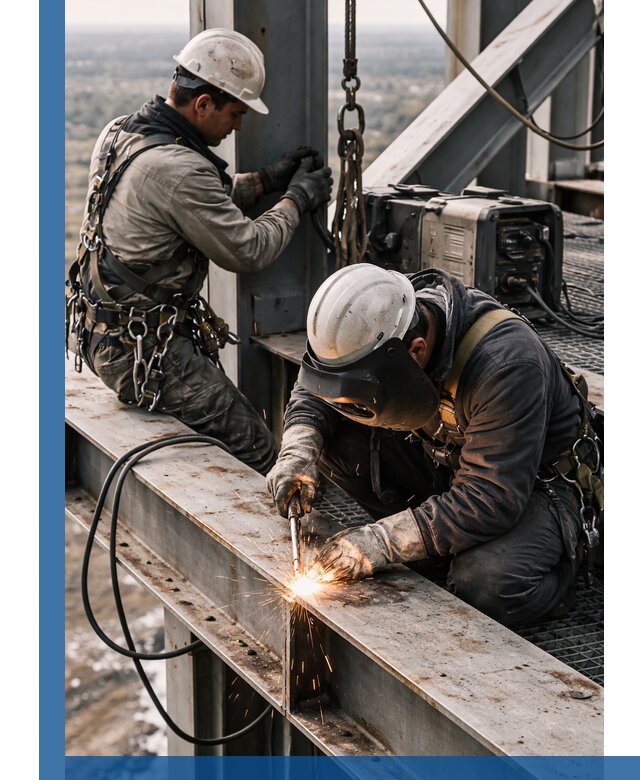 Высотные сварочные работы в Чебаркуле для промышленных объектов