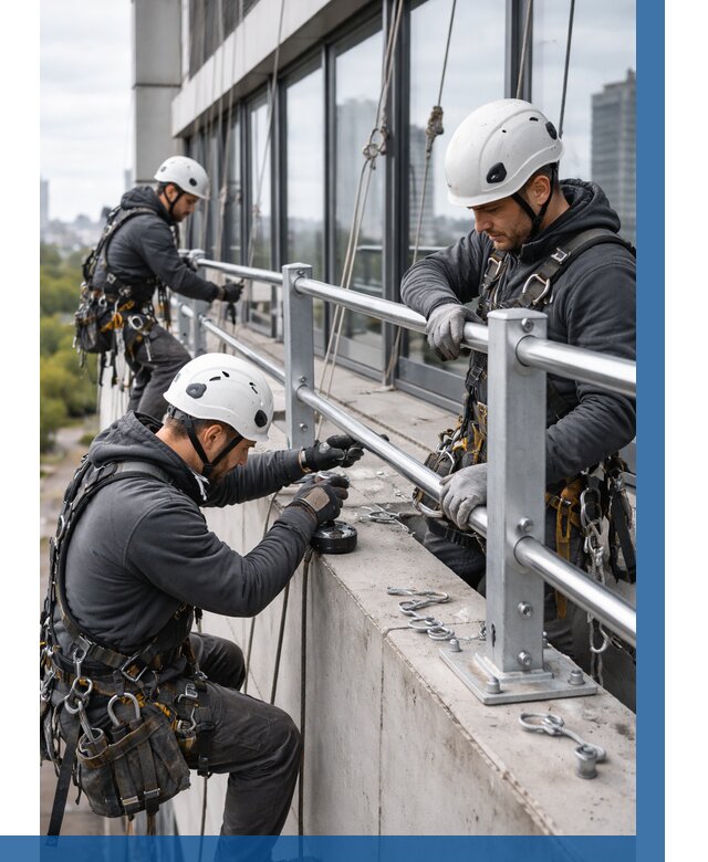 Монтаж ограждений на высоте в Чебаркуле, от 1288 р. | ВЫСОТНИК-Чбр
