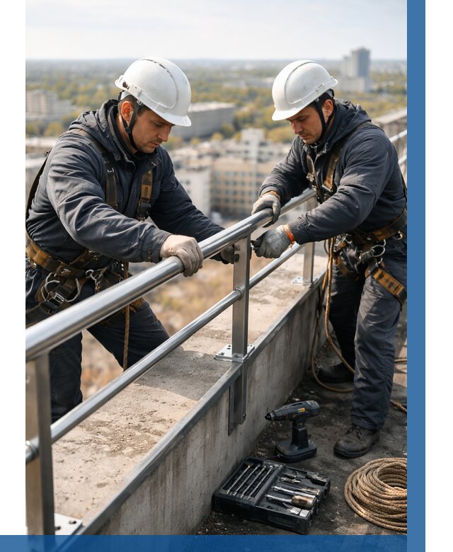 Монтаж перил на высоте в Чебаркуле от 2684 р. | ВЫСОТНИК-Чбр